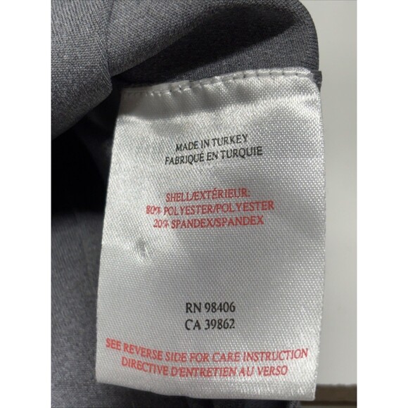 Theory + Zeen Size Small  Slim V neck Top  Heather Gray  zip back - Picture 14 of 15